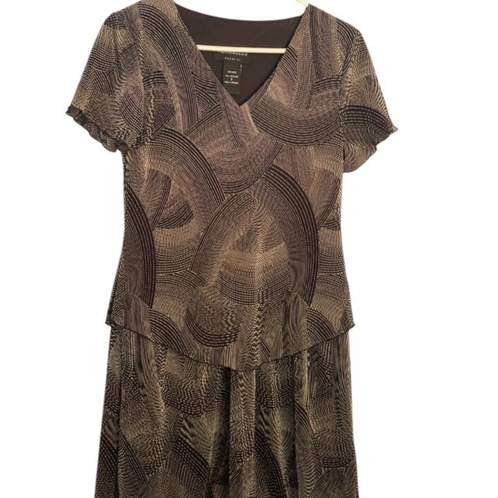 Connected Apparel Dress Party Cocktail Career Geometric Print Size 6
